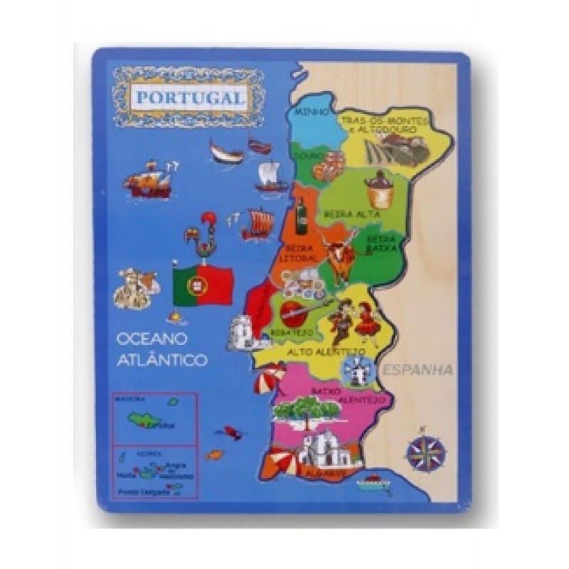 puzzle mapa de portugal Puzzle mapa Portugal